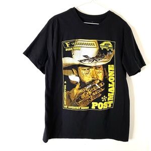 Post Malone Black Graphic Tee 2024 Tour “A Collection of Country Songs”